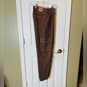 Hollister Dark Brown Cargo Pants